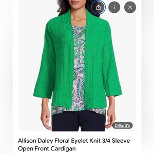 Allison Daley Green Embellished Blazer